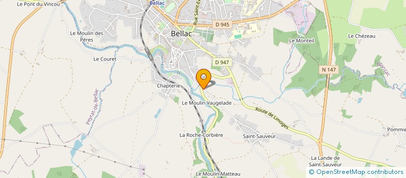 localisation de l'entreprise SCI ALR à BELLAC