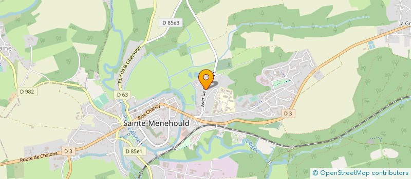 localisation de l'entreprise SCI ALRO  SAINTE-MENEHOULD