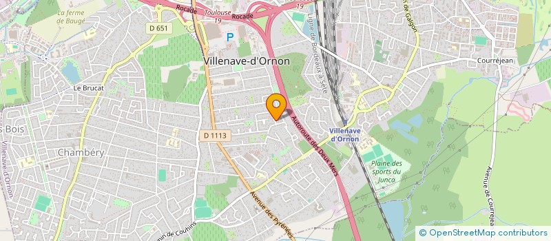 localisation de l'entreprise SCI ALROLAU à VILLENAVE-D'ORNON
