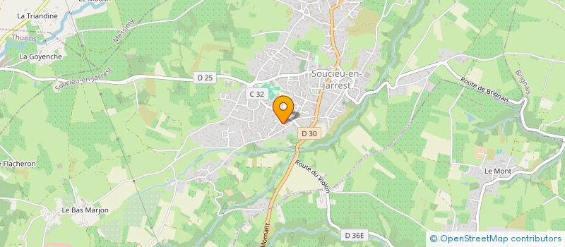 localisation de l'entreprise SCI ALRONZE  SOUCIEU-EN-JARREST