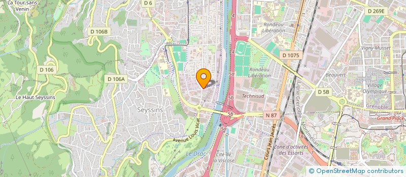 localisation de l'entreprise SCI ALS à SEYSSINS