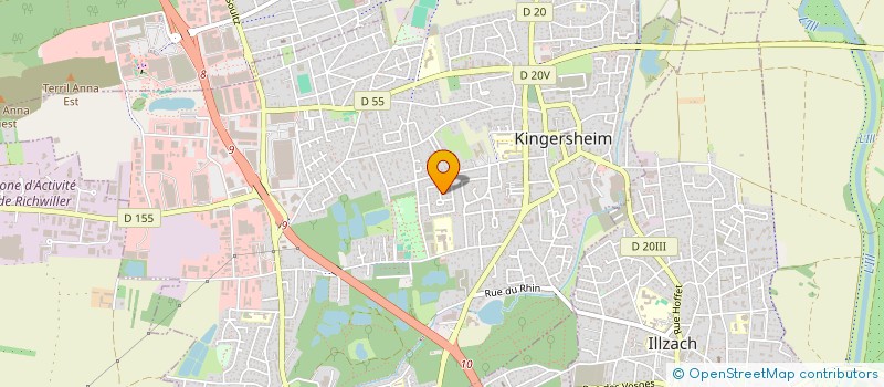 localisation de l'entreprise SCI ALS  KINGERSHEIM