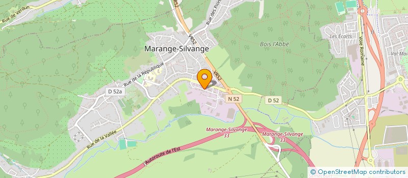 localisation de l'entreprise SCI ALSA  MARANGE-SILVANGE