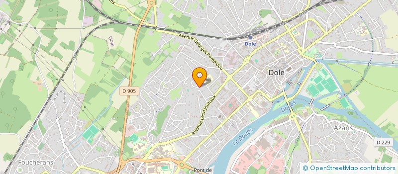 localisation de l'entreprise SCI ALSA 68 à DOLE