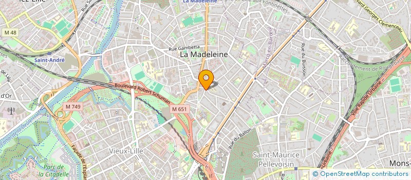 localisation de l'entreprise SCI ALSACE 27 à LA MADELEINE