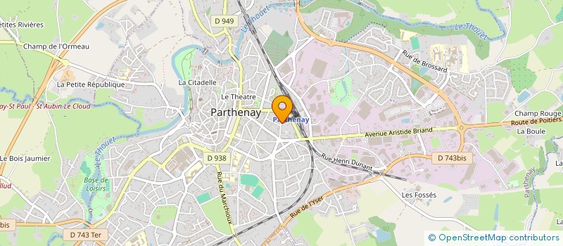 localisation de l'entreprise SCI ALSACE à PARTHENAY