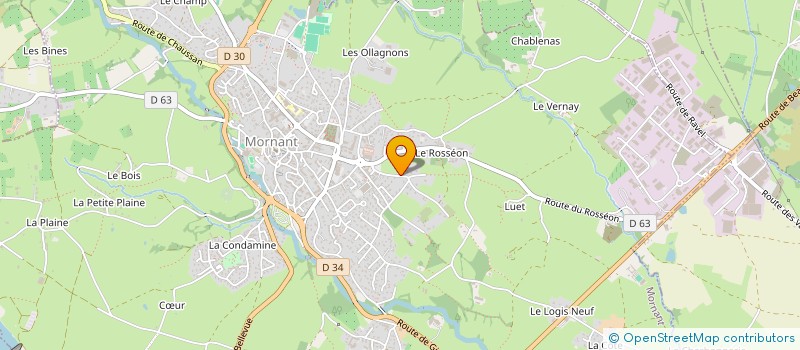 localisation de l'entreprise SCI ALSACE  MORNANT