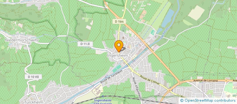 localisation de l'entreprise SCI ALSACE  INGERSHEIM