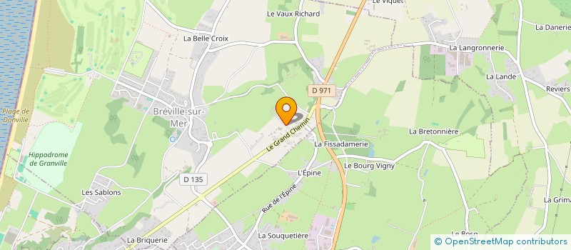 localisation de l'entreprise SCI ALSACE  BREVILLE-SUR-MER