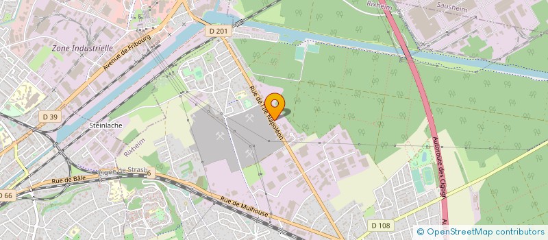 localisation de l'entreprise SCI ALSACE PAVILLONS  RIXHEIM