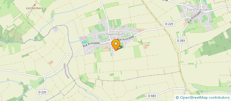 localisation de l'entreprise SCI ALSACE & USA  SCHWENHEIM