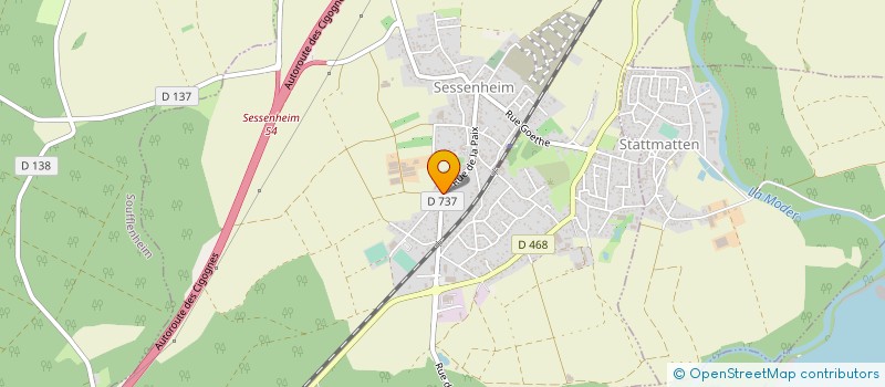 localisation de l'entreprise SCI ALSALOU  SESSENHEIM