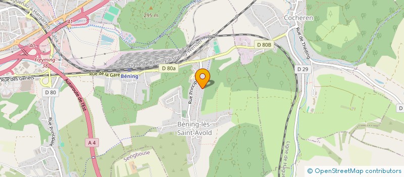 localisation de l'entreprise SCI ALSALP  BENING-LES-SAINT-AVOLD