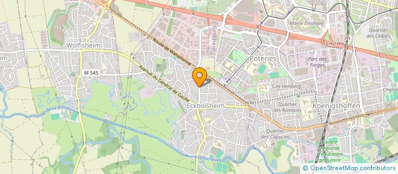 localisation de l'entreprise SCI ALSAM  ECKBOLSHEIM