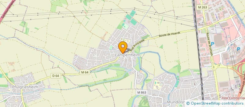 localisation de l'entreprise SCI ALSAMO  LAMPERTHEIM