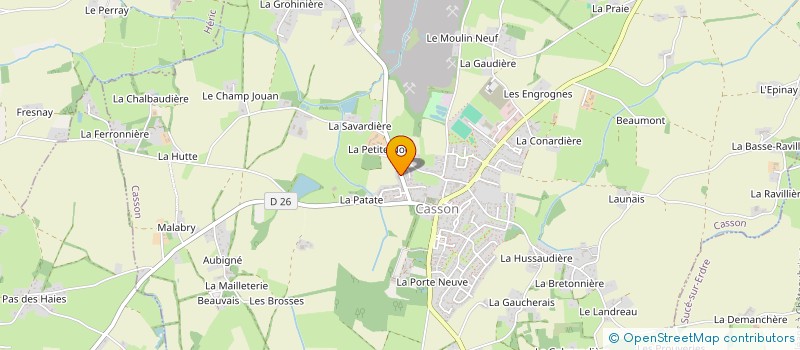 localisation de l'entreprise SCI ALSEB  CASSON