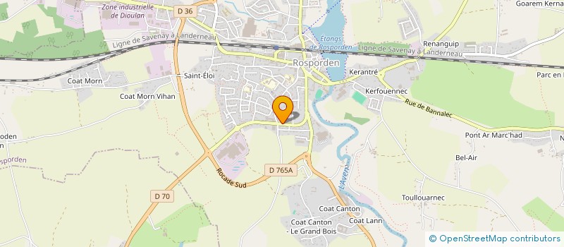 localisation de l'entreprise SCI ALSIAZ  ROSPORDEN