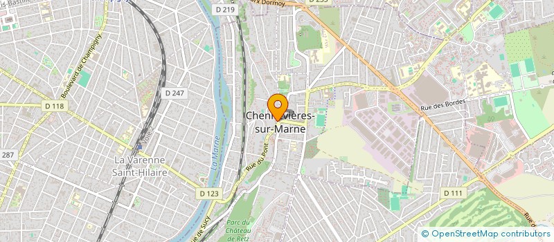 localisation de l'entreprise SCI ALSO  CHENNEVIERES-SUR-MARNE