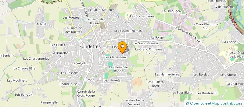 localisation de l'entreprise SCI ALSO à FONDETTES