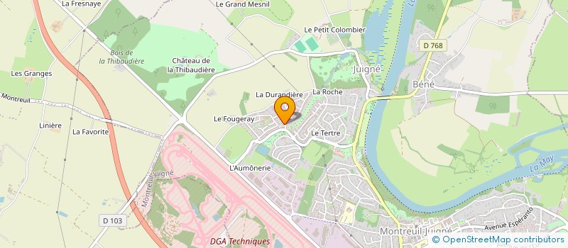 localisation de l'entreprise SCI ALSO  MONTREUIL-JUIGNE