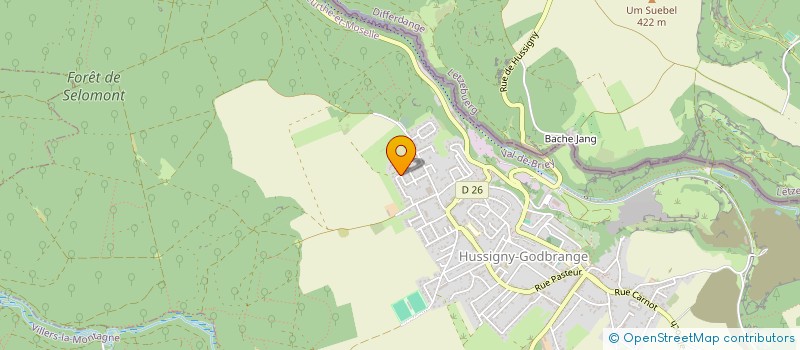 localisation de l'entreprise SCI ALSUZ  HUSSIGNY-GODBRANGE