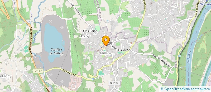 localisation de l'entreprise SCI ALSYGG  MILLERY