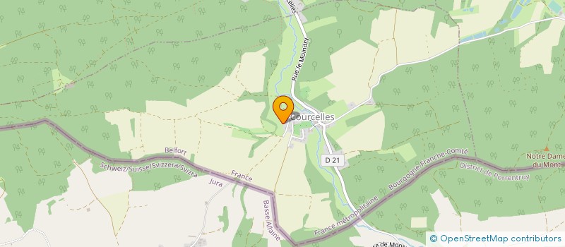 localisation de l'entreprise SCI ALTA à COURCELLES