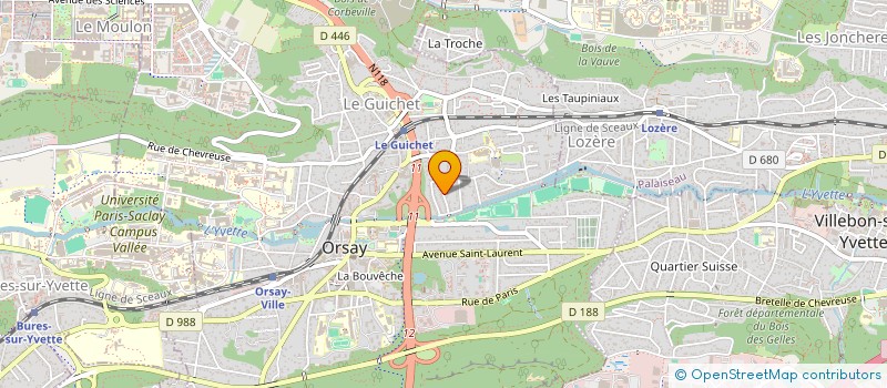 localisation de l'entreprise SCI ALTAIR  ORSAY