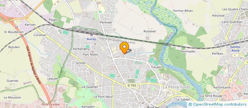 localisation de l'entreprise SCI ALTAIR à AURAY