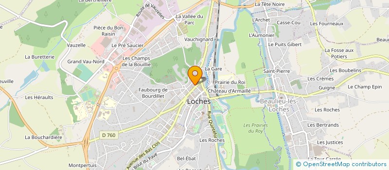 localisation de l'entreprise SCI ALTAIR  LOCHES