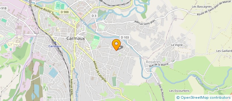 localisation de l'entreprise SCI ALTAIR  CARMAUX