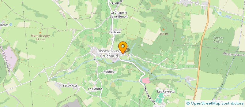 localisation de l'entreprise SCI ALTAIR  BISSEY-SOUS-CRUCHAUD