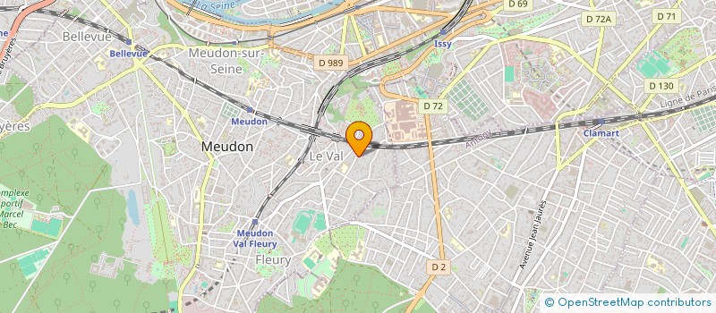 localisation de l'entreprise SCI ALTAIR à MEUDON