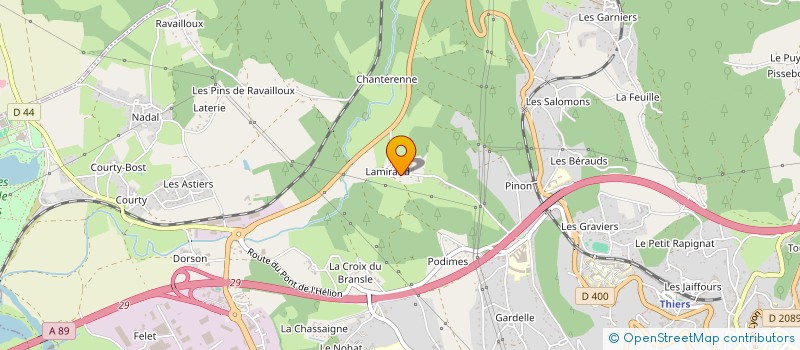 localisation de l'entreprise SCI ALTAIR TROIS  THIERS