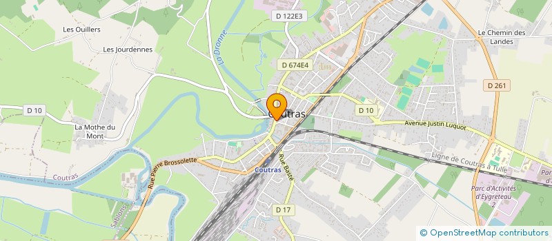 localisation de l'entreprise SCI ALTAM - GAMBETTA (109)  COUTRAS