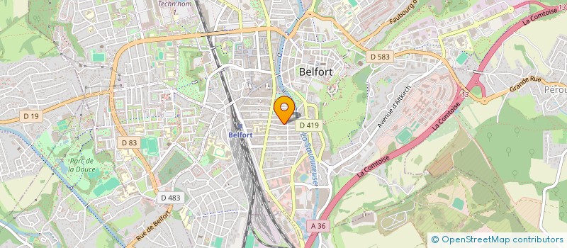 localisation de l'entreprise SCI ALTEA  BELFORT
