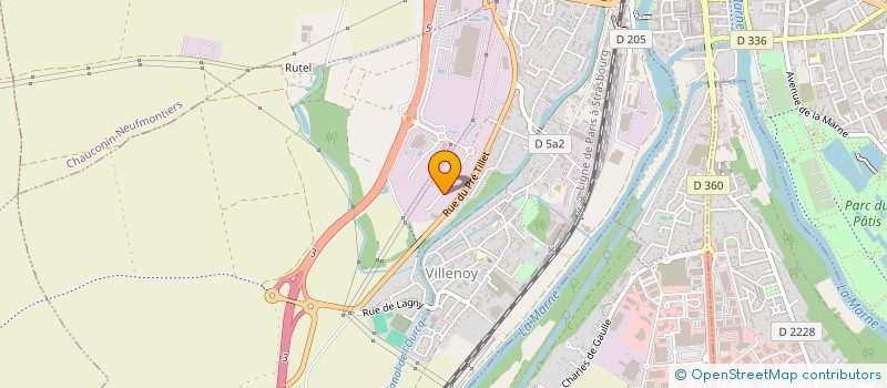 localisation de l'entreprise SCI ALTEAUTO  VILLENOY