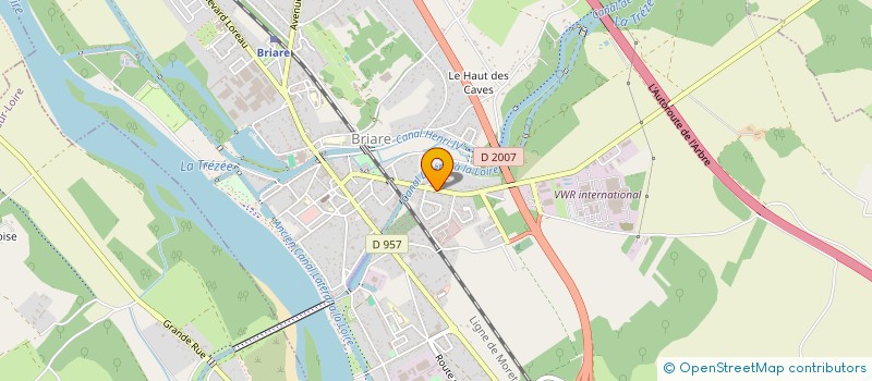 localisation de l'entreprise SCI ALTEO à BRIARE