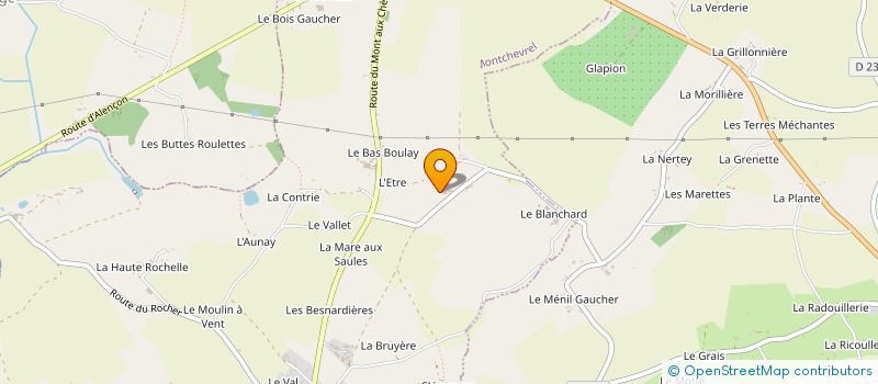 localisation de l'entreprise SCI ALTER EGO à MONTCHEVREL
