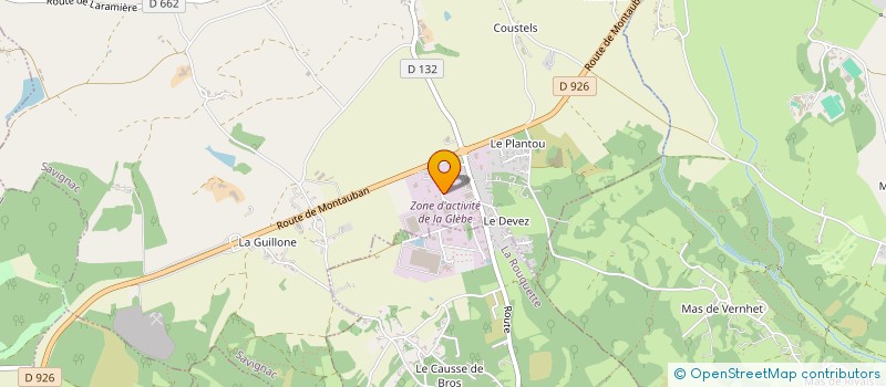 localisation de l'entreprise SCI ALTERAC  SAVIGNAC