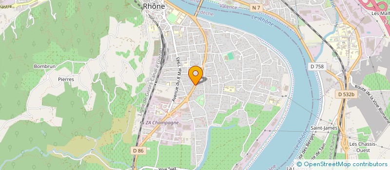 localisation de l'entreprise SCI ALTEREGO à TOURNON-SUR-RHONE