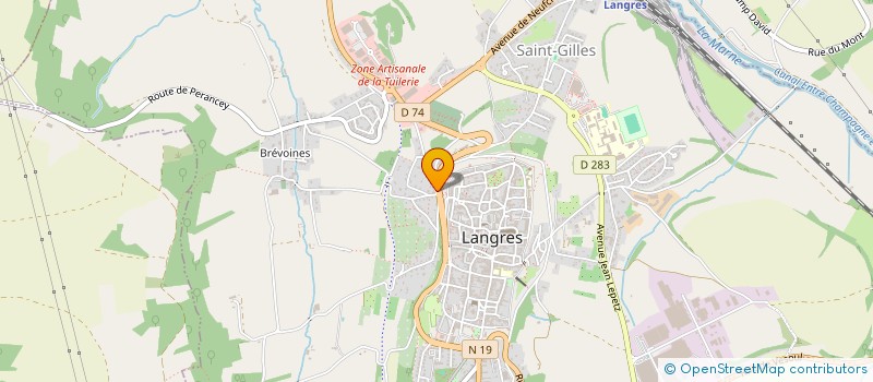 localisation de l'entreprise SCI ALTERNATIVE à LANGRES