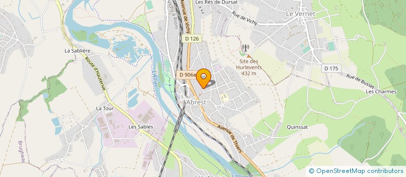 localisation de l'entreprise SCI ALTEVE 1  ABREST