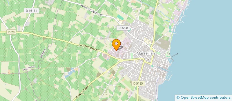 localisation de l'entreprise SCI ALTEX à MARSEILLAN