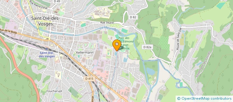 localisation de l'entreprise SCI ALTHEA à SAINT-DIE-DES-VOSGES