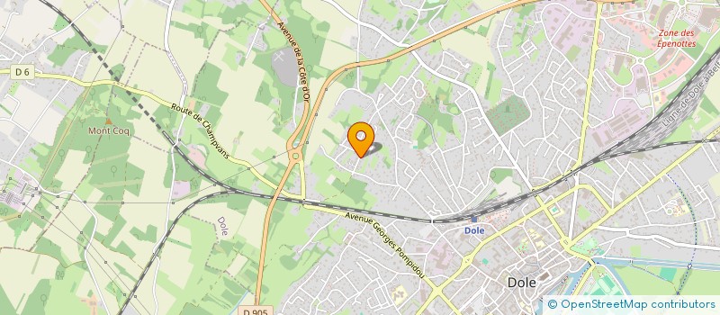 localisation de l'entreprise SCI ALTHEA PATRIMOINE à DOLE