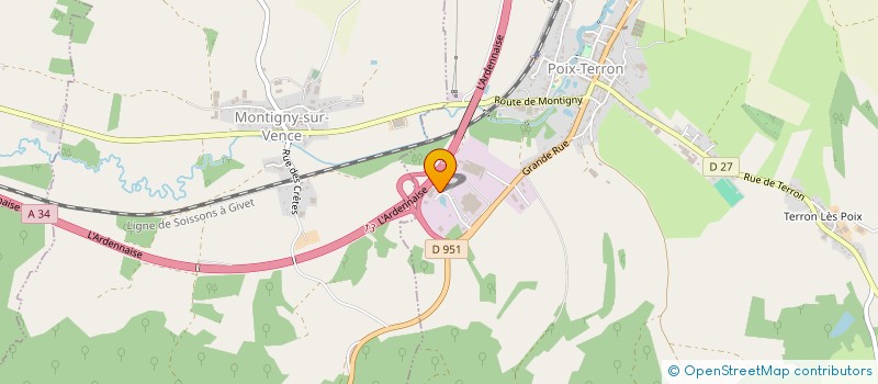 localisation de l'entreprise SCI ALTHEO  POIX-TERRON