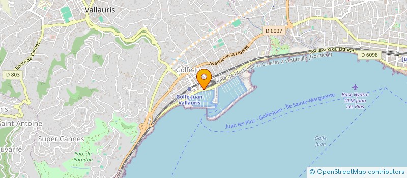 localisation de l'entreprise SCI ALTHERMO à VALLAURIS