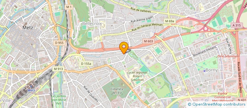 localisation de l'entreprise SCI ALTHINA  METZ