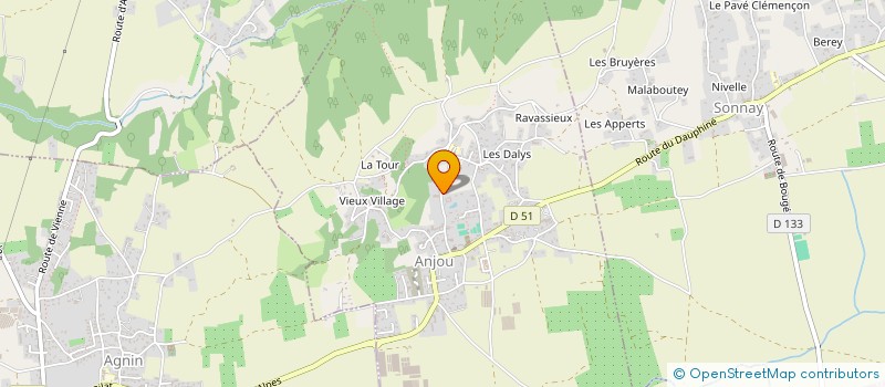 localisation de l'entreprise SCI ALTHO  ANJOU